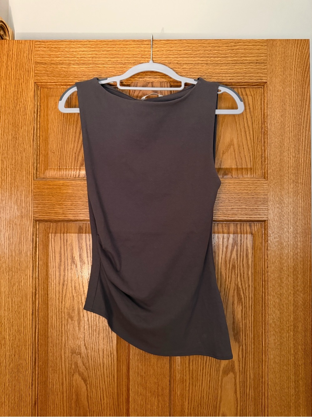 Zara Asymmetrical Ruched T-Shirt